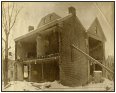 Ezra C. A. Wickemeyer's wrecked family home, 300 South Third street, Richmond, Indiana - (courtesy of Mel Helmich and Rick Kennedy)