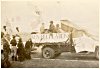 Thanksgiving Day parade c. late 1930s - Frank Melrose, Wayne Freeman and his brother Ival (all on truck) - courtesy of Ida Melrose Shoufler