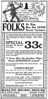 Advert for London Blues from Rialto Music Store